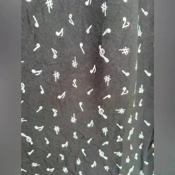 More Jazz Dress A Chorus Line Company Size XXL Musical Notes Black White - Picture 3 of 4